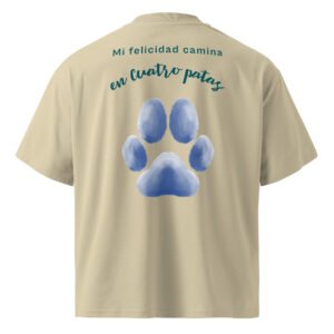 Unisex organic oversized high neck t-shirt
