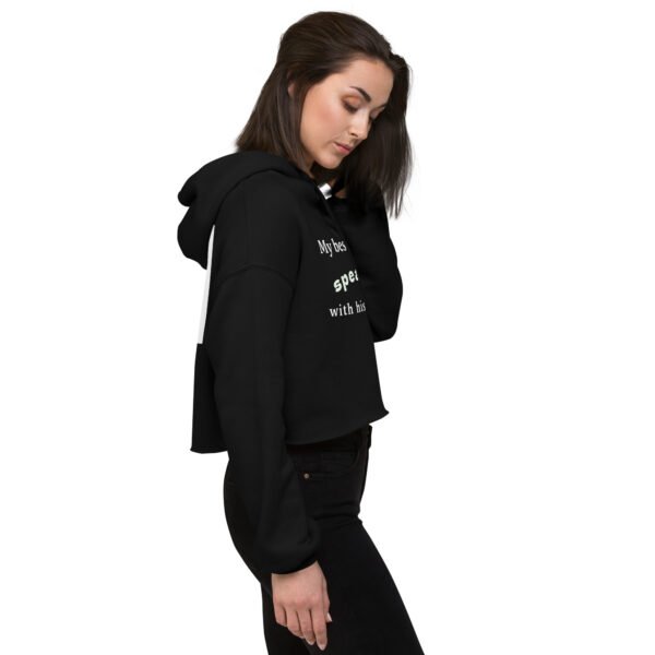 womens-cropped-hoodie-black-right-front-692dd3473e13b.jpg Speaking Eyes Pet Lover Crop Hoodie
