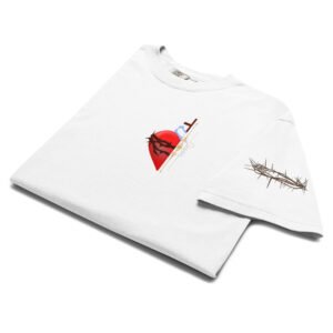 unisex-garment-dyed-heavyweight-t-shirt-white-front-6969496602f7b.jpg Heart of Light Tee -Unisex t-shirt
