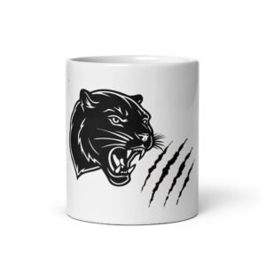 White glossy mug